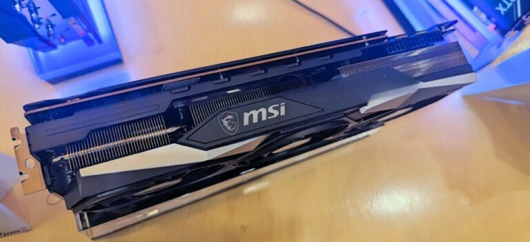 MSI Custom Radeon RX 7900 XTX Gaming Trio Classic Spotted on Display    
