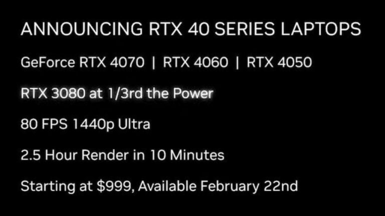 NVIDIA GeForce RTX 4090/4080 GPUs Preorders Starting from Feb 1st