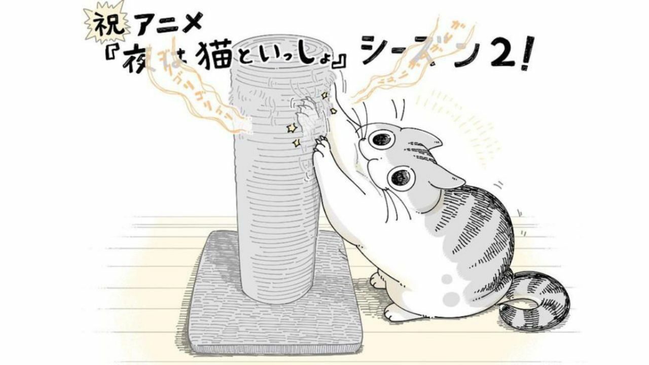 Anime 'Nights With a Cat' previsto para uma segunda temporada na capa de 2023