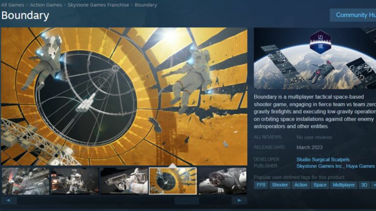 Boundary’s Official Steam Page Updated to List Early 2023 Release Date 