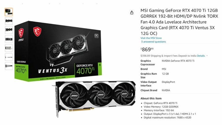 MSI Jokes that GeForce RTX 4070 Ti Cost is ‘Not as Bad as RTX 4080’ 