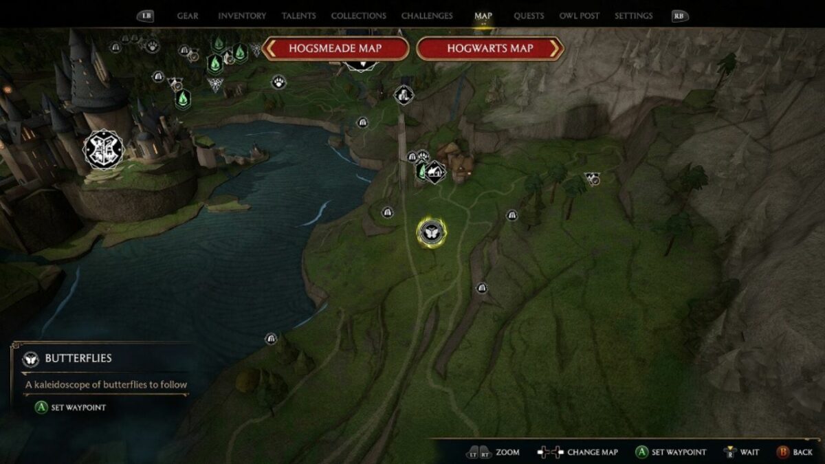 Where to find all the butterflies in Hogwarts Legacy?