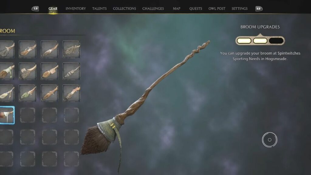 What are the top 5 bestranked brooms in Hogwarts Legacy?