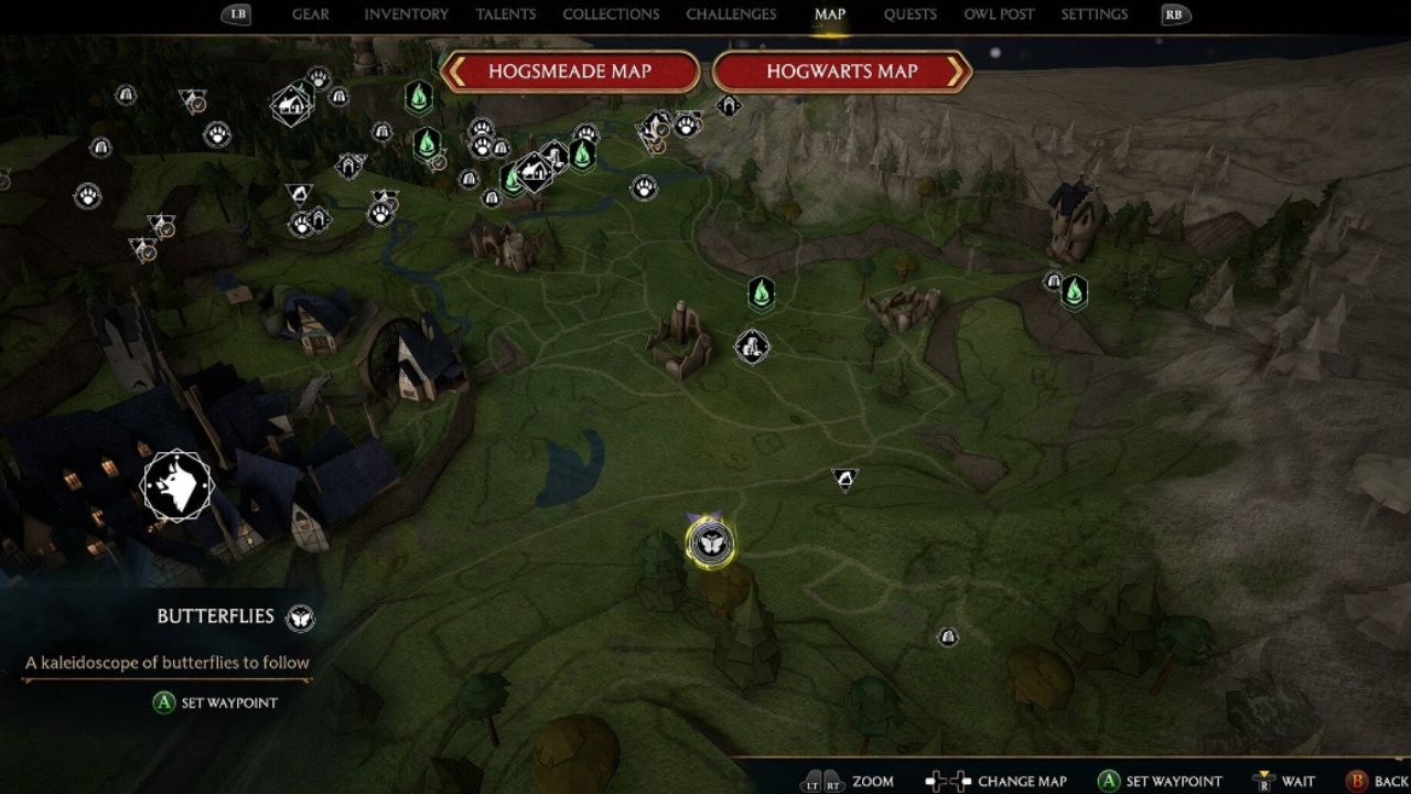 Where to find all the butterflies in Hogwarts Legacy?