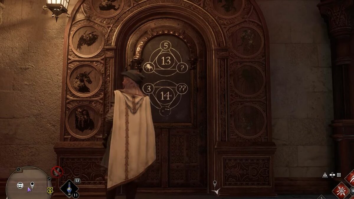 How to Open Numbered Door Puzzle in Hogwarts Legacy.