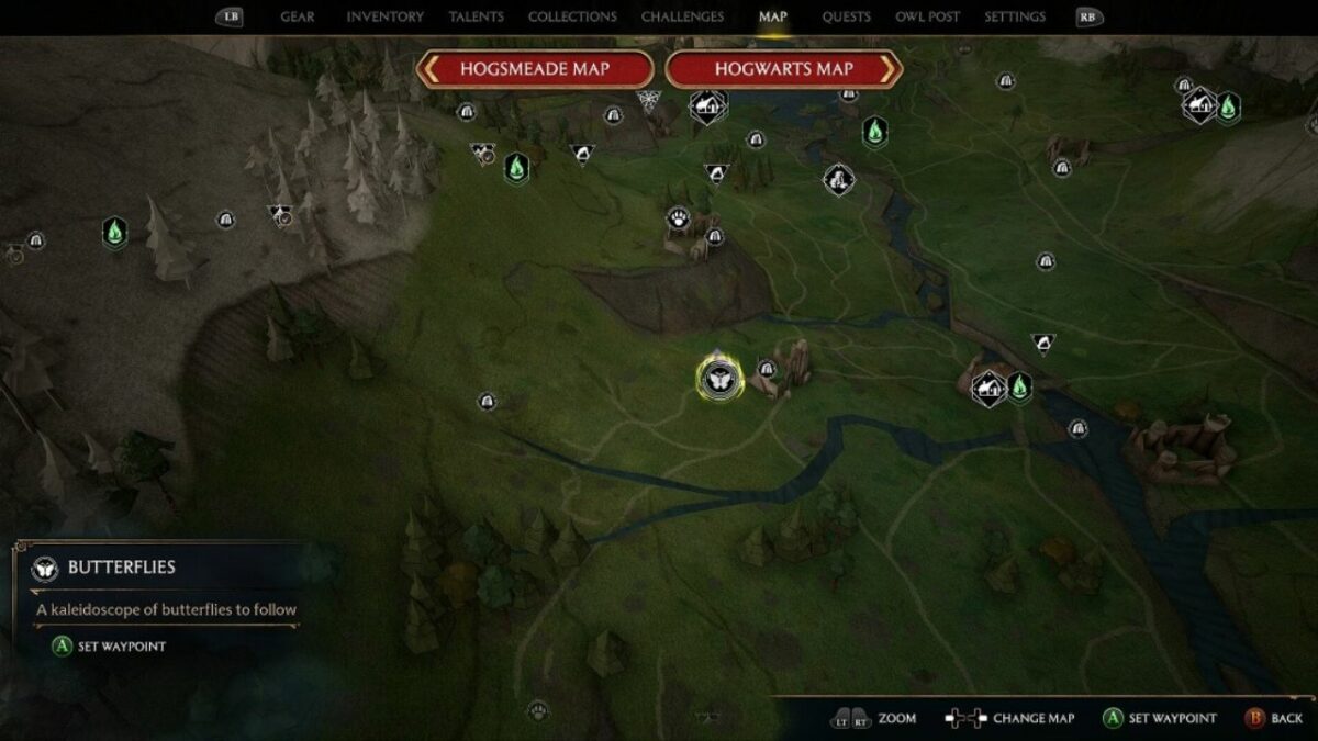 Where to find all the butterflies in Hogwarts Legacy?