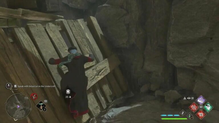 How to get the collection chest in Horklump Hollow in Hogwarts Legacy? 