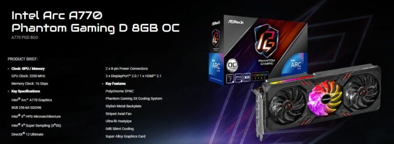 Varejista coloca à venda a GPU Arc A770 da Intel, combinada com pacotes