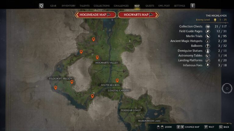 A Guide to Find All Landing Platforms- Hogwarts Legacy