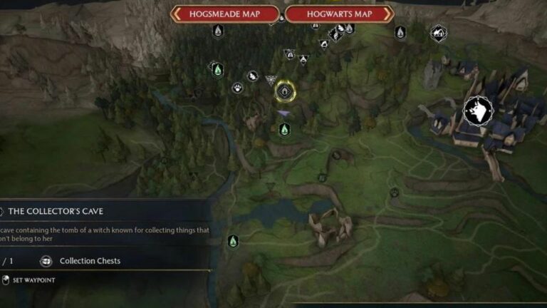 Legado de Hogwarts: localizações de baús de coleção nas Terras Altas