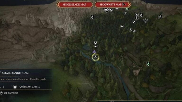 Legado de Hogwarts: localizações de baús de coleção nas Terras Altas