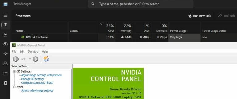 Un error en el controlador de gráficos NVIDIA puede provocar un aumento de más del 10 % en el uso de la CPU