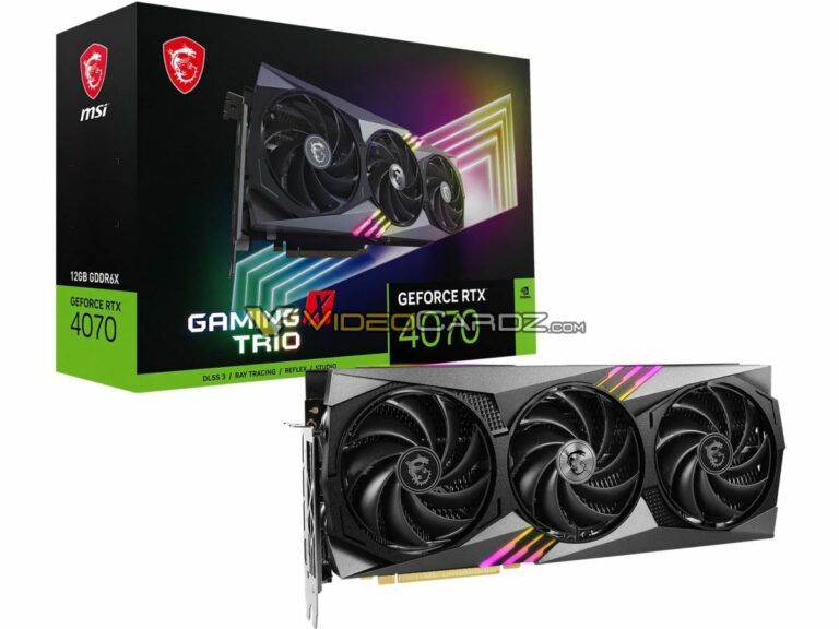 MSI GeForce RTX 4070 Ventus 3X & Gaming Graphics Cards Leaked