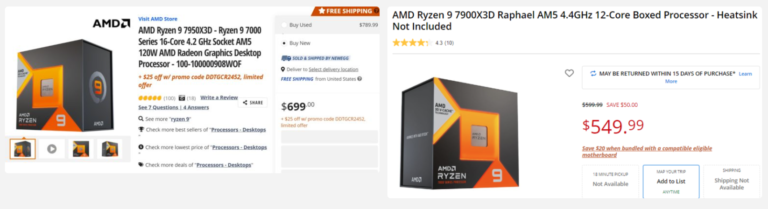 AMD Radeon RX 7900 XT GPU gets a price cut along with 7900X3D CPUs