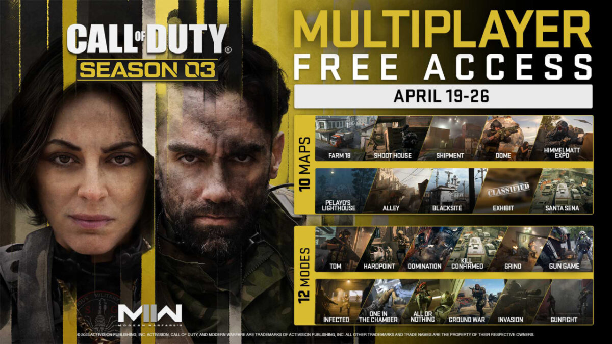 A semana multijogador gratuita de Call of Duty: Modern Warfare II já está no ar