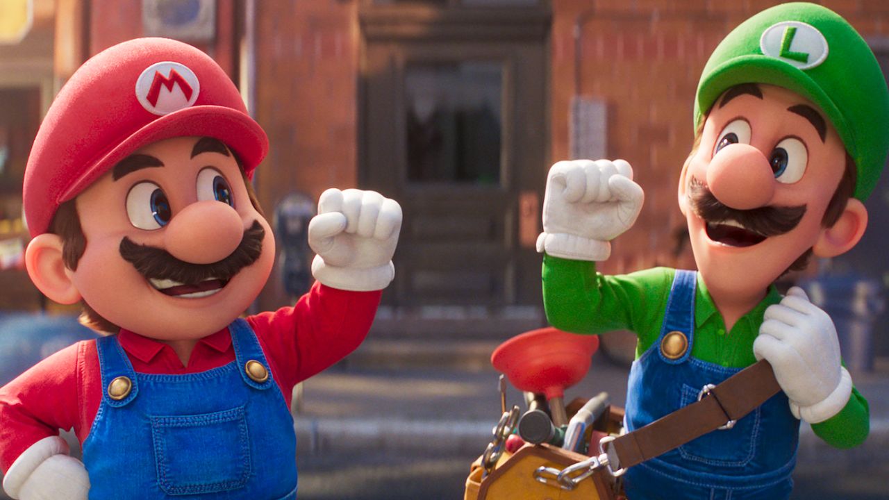 La familia de Mario cobra vida incorporando diseños de Nintendo no utilizados en la portada de la película