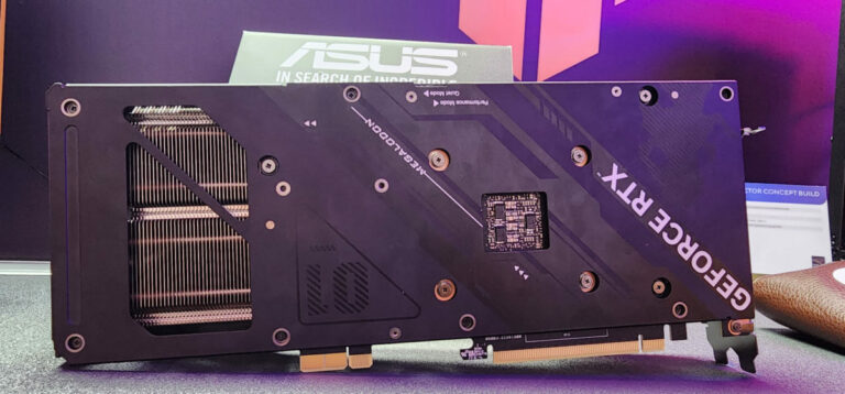 ASUS revela conceito de GPU RTX 4070 Megalodon sem conectores de alimentação