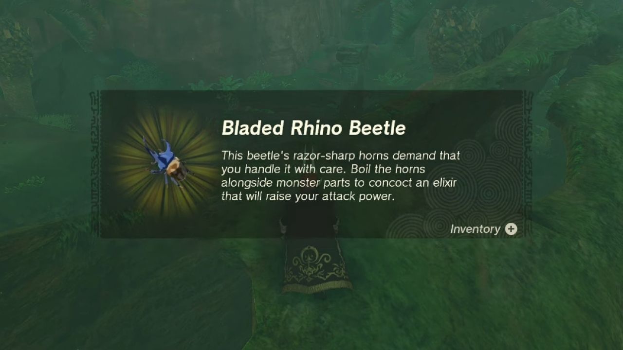Guía de ubicación de escarabajos rinoceronte afilados | Portada de Zelda: Lágrimas del Reino