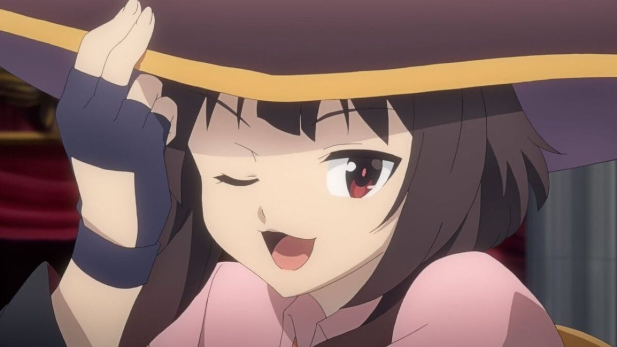 Who does Kazuma end up with in Konosuba?