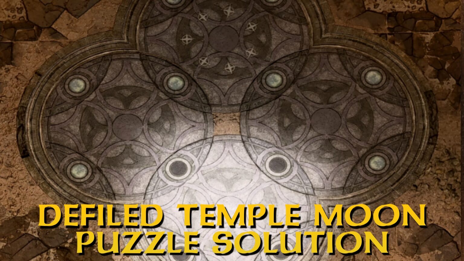 Solución del rompecabezas del suelo de la luna del templo profanado – Portada de la guía de Baldur's Gate 3