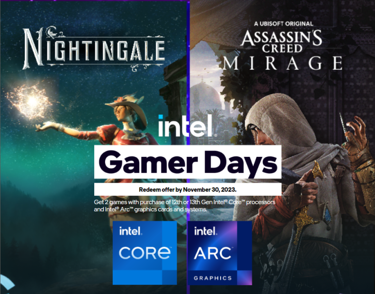Intel gives away two big tags as a part of Gamer Day bundles