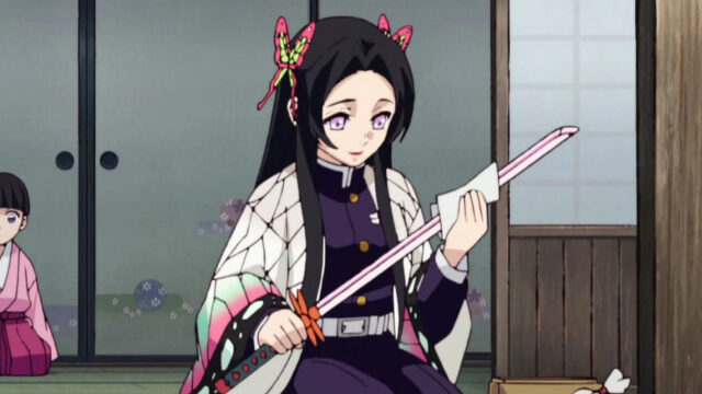 Sabre de Kanao Tsuyuri - Katana de Nichirin rose clair 