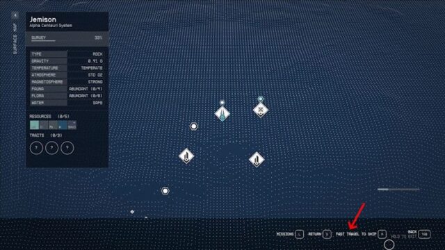 O sistema Fast-Travel explicado: métodos e restrições - Starfield
