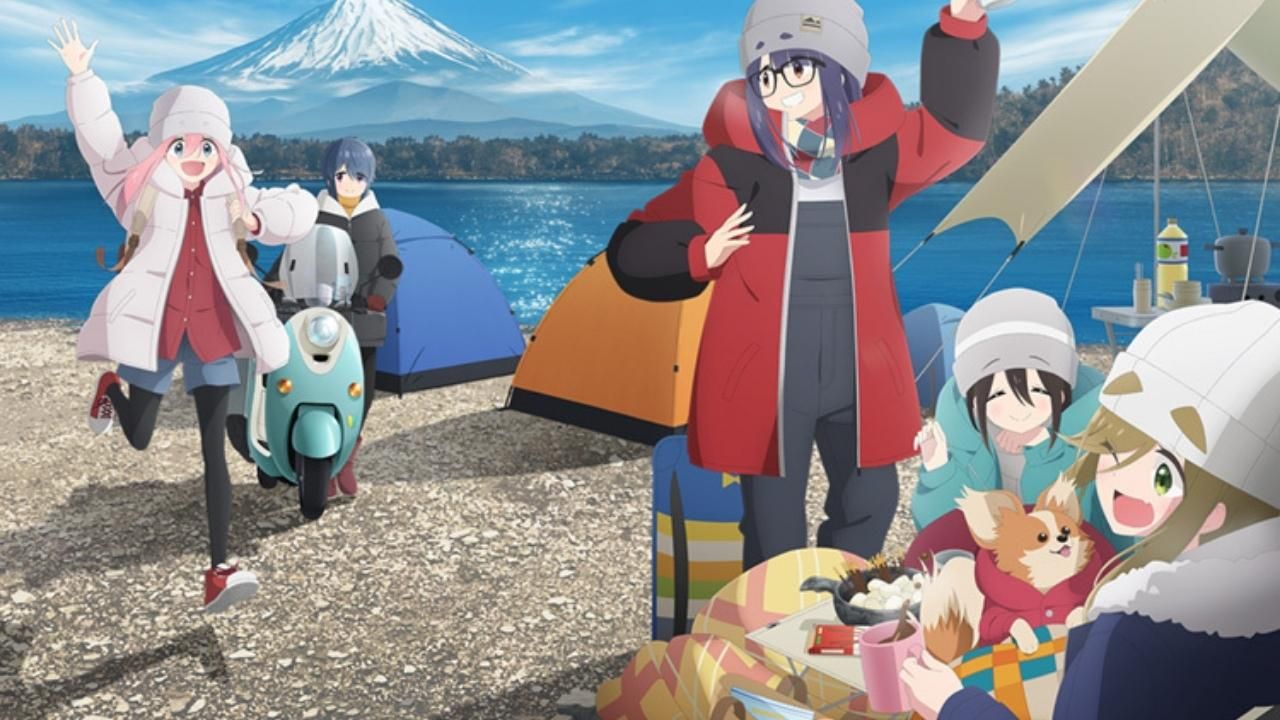 Terceira temporada do anime emocionante “Yuru Camp” recebe nova capa do trailer