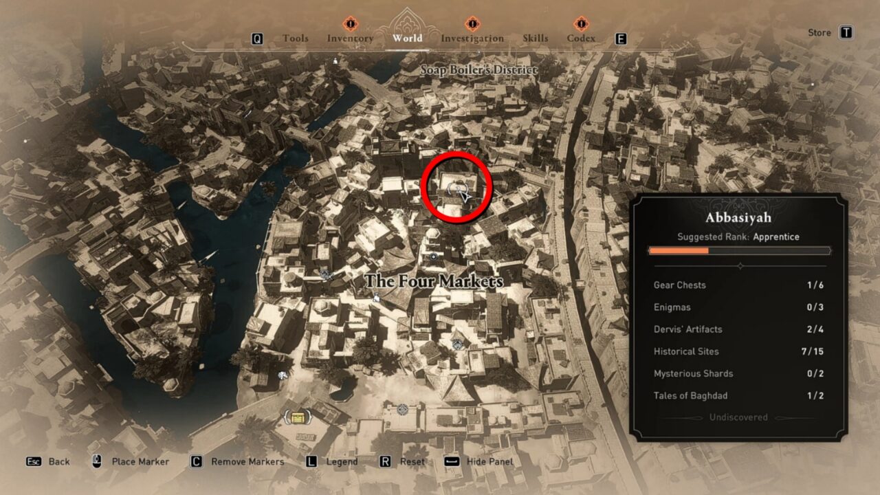 How to get the Four Markets Gear Chest? AC Mirage Guide