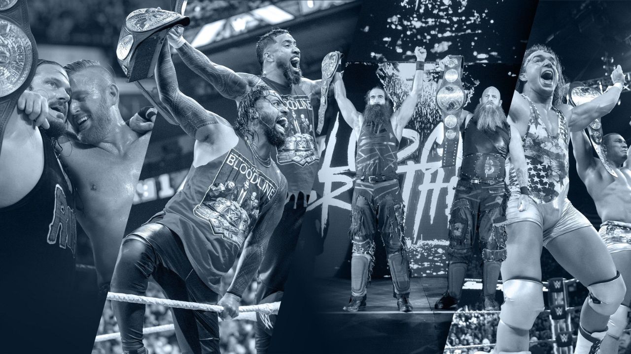 Capa dos 10 principais Tag Teams de Wrestling ativos em 2023 [WWE e AEW]