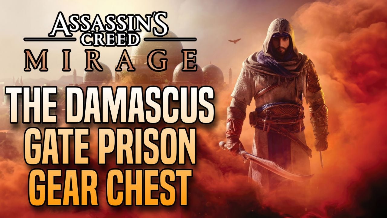 Fundort der Ausrüstungstruhe des Damaskus-Tor-Gefängnisses – Cover von Assassin's Creed Mirage