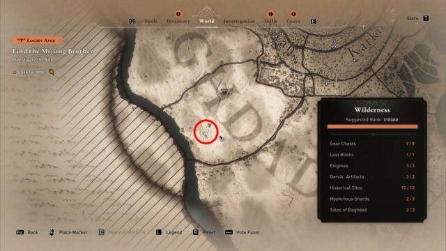 Where to find the Excavation Site in Assassin's Creed Mirage?