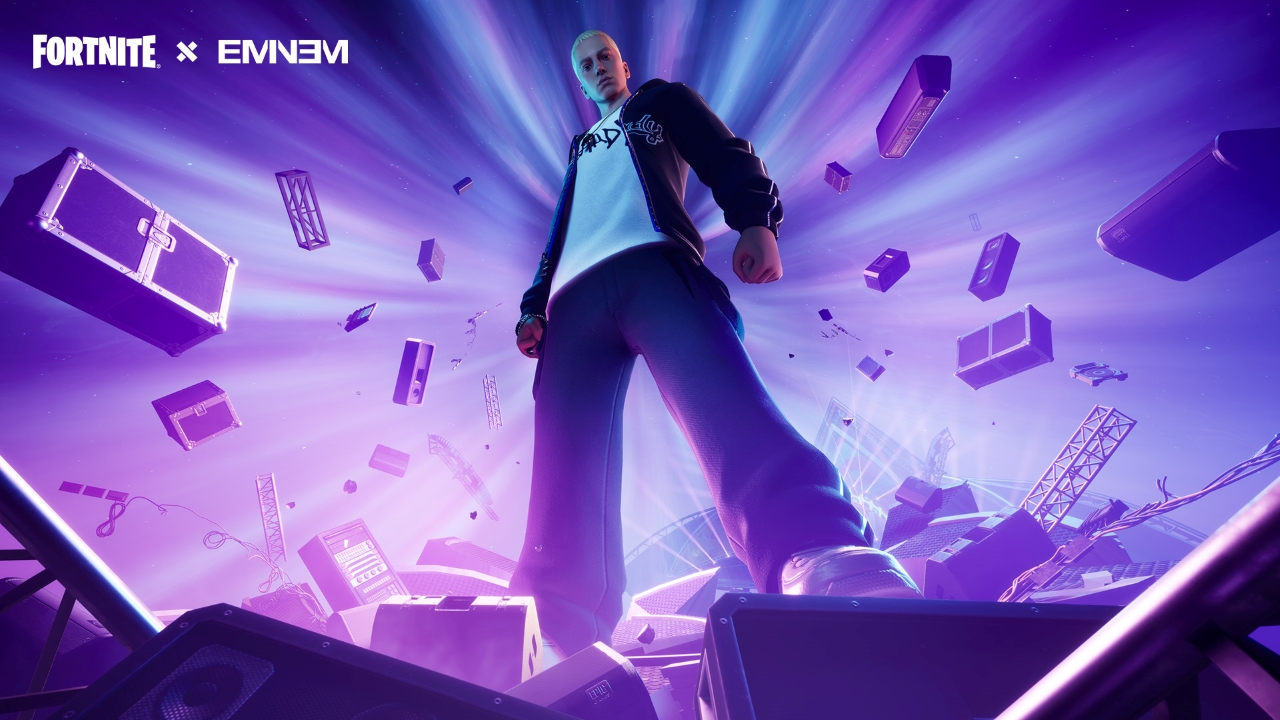 Fortnite will feature Eminem at a live event along with three skins cover