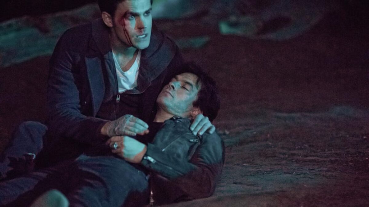 What happens to Damon at the end of Vampire Diaries? Does he die?