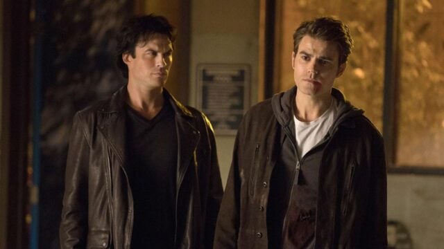 What happens to Damon at the end of Vampire Diaries? Does he die?