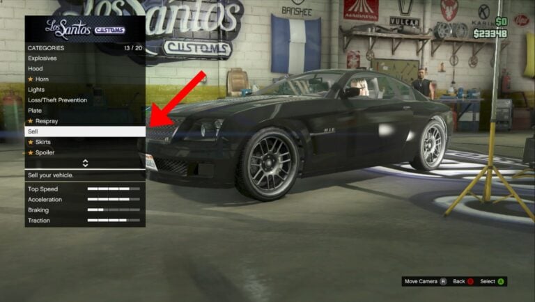 Where to sell cars in Grand Theft Auto 5 story mode?