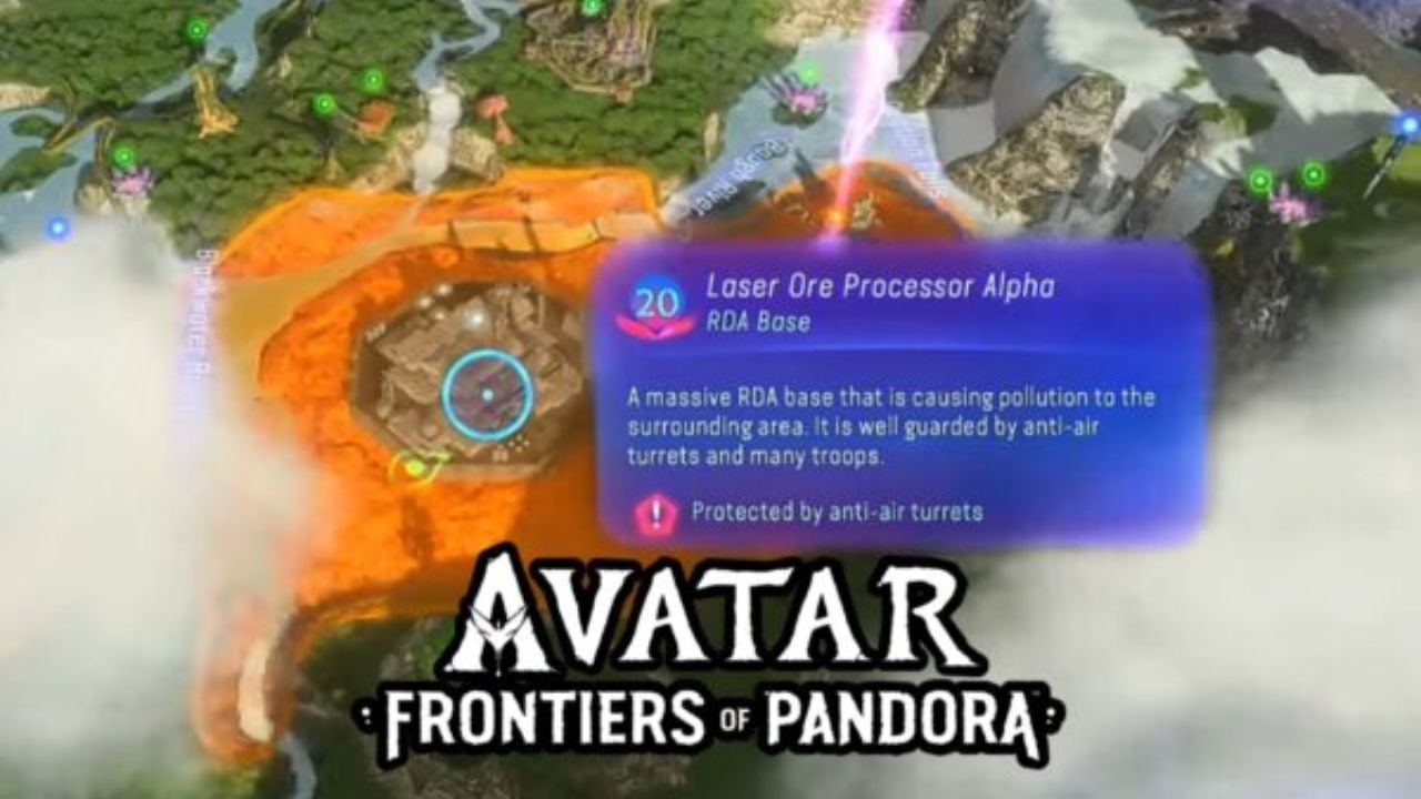 Avatar: Frontiers of Pandora-Guia para destruir a capa do processador Laser Ore Alpha