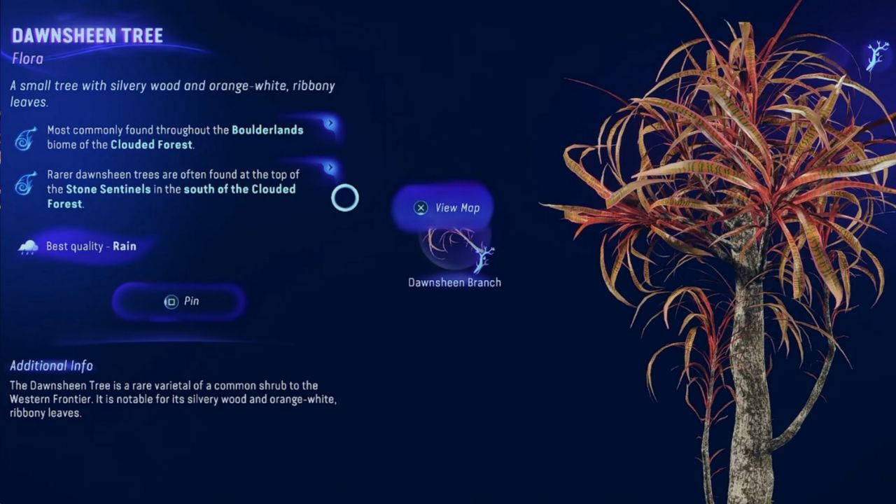 Where to find Dawnsheen Branches? Avatar: Frontiers of Pandora Guide cover