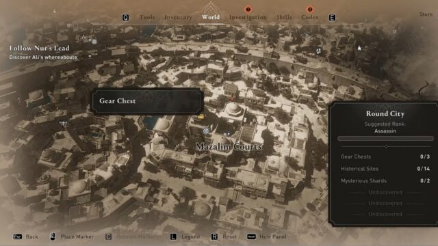 Localização da roupa dos Ocultos em Assassin's Creed Mirage
