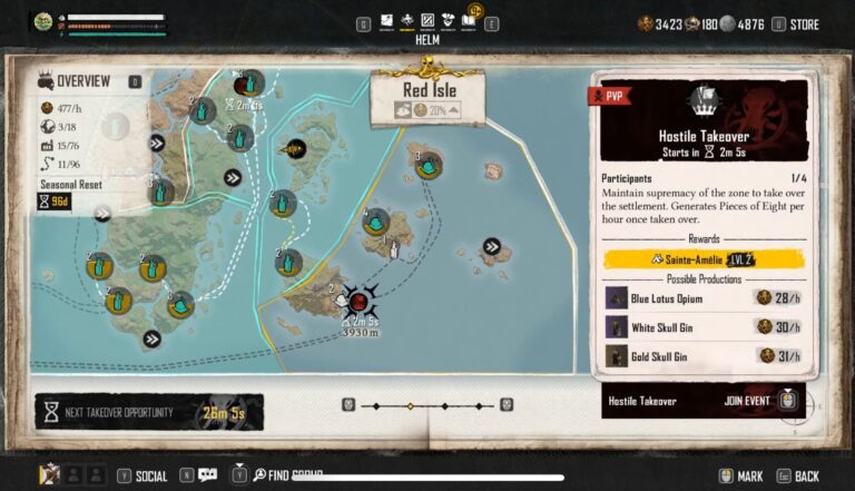How do Hostile Takeovers work in Skull & Bones? - PvP Mode 