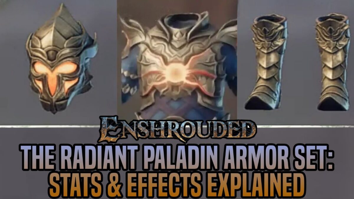 Radiant Paladin Armor Set: ステータスと効果の説明 - 包まれた状態