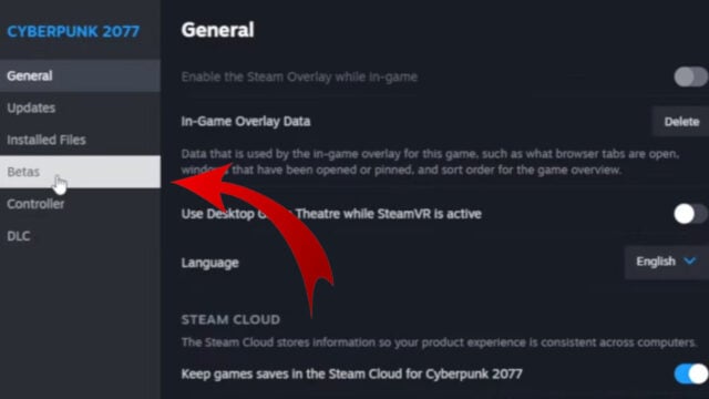 ¿Cómo degradar Cyberpunk 2077 en Steam?