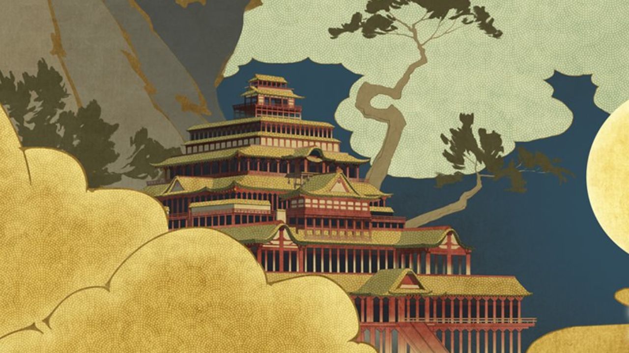 Adaptação de anime de 'Sakuna: Of Rice and Ruin' para capa de Blend Farming with Fantasy