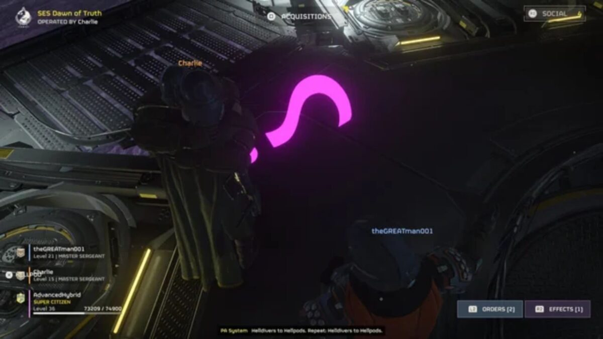 How to fix the purple question mark bug in Helldivers 2?