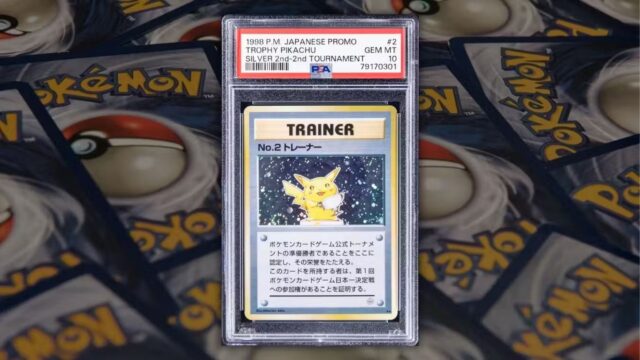 Trophy Pikachu No. 2 Trainer Silver