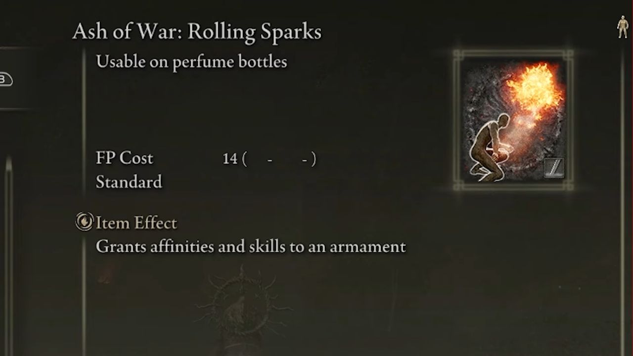 Elden Ring DLC에서 Rolling Sparks Ash of War를 얻는 방법은 무엇입니까?