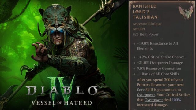 Upgrade Your Builds with Banished Lord’s Talisman- How to get it in Diablo 4?