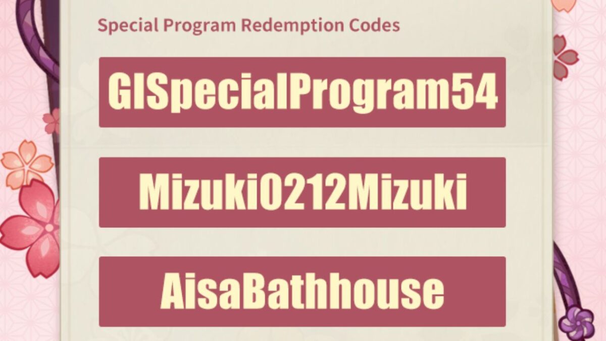 Stream Recharge Code What are the new 5.4 livestream codes in Genshin Impact?