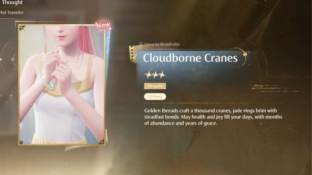 Cloudborne Cranes in Infinity Nikki