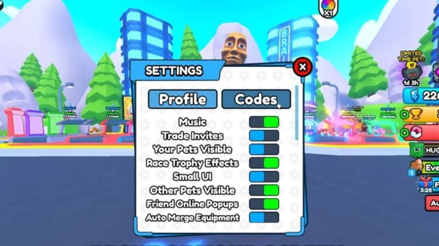 Brainrot Training Settings